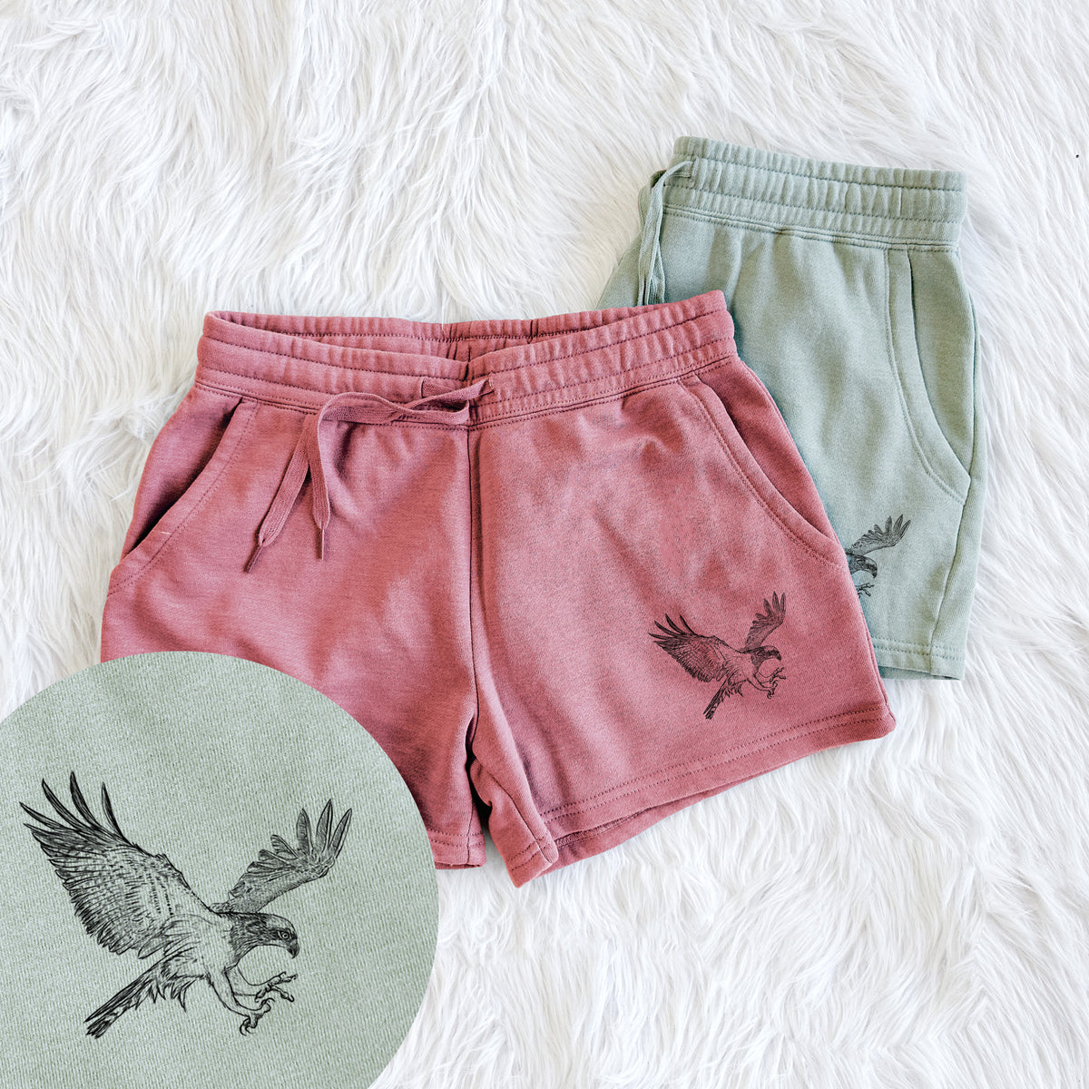 Osprey - Pandion haliaetus - Women&#39;s Cali Wave Shorts
