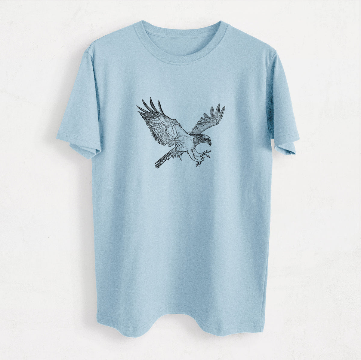Osprey - Pandion haliaetus - Heavyweight Men&#39;s 100% Organic Cotton Tee