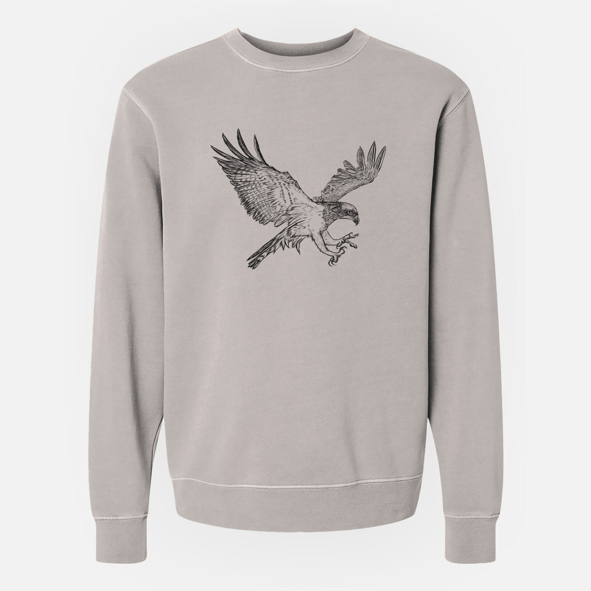 Osprey - Pandion haliaetus - Unisex Pigment Dyed Crew Sweatshirt