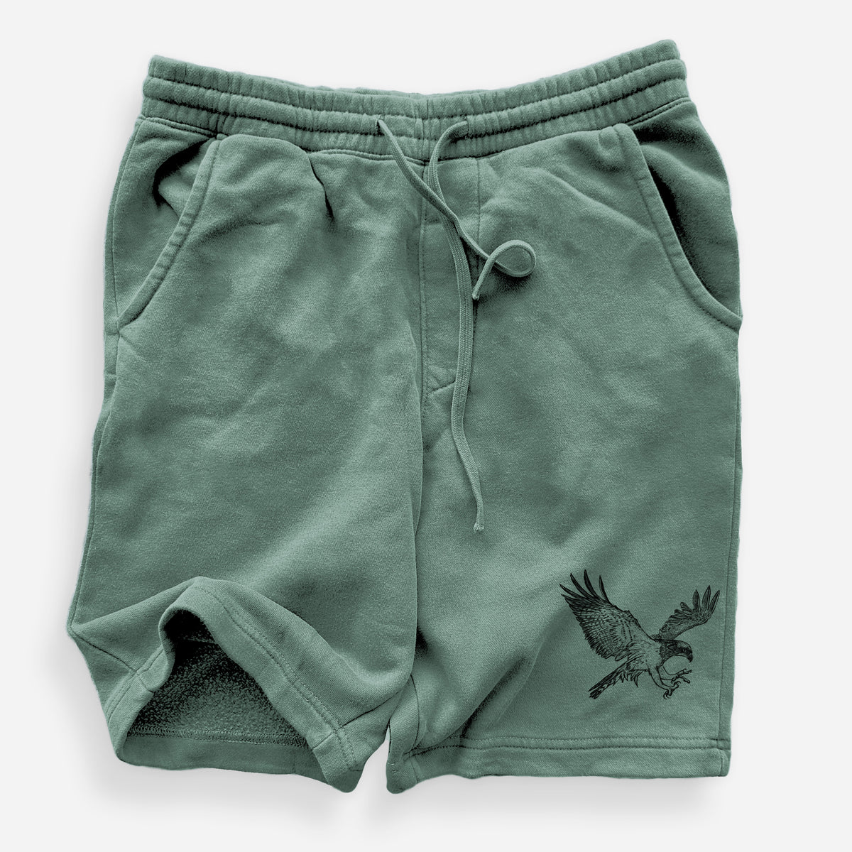 Osprey - Pandion haliaetus - Unisex Pigment Dyed Shorts
