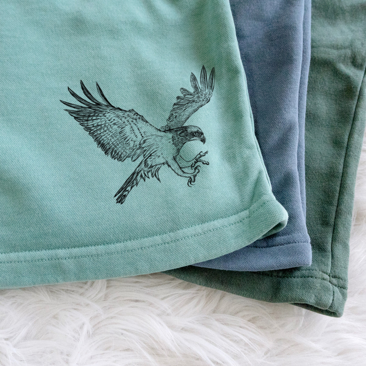Osprey - Pandion haliaetus - Unisex Pigment Dyed Shorts