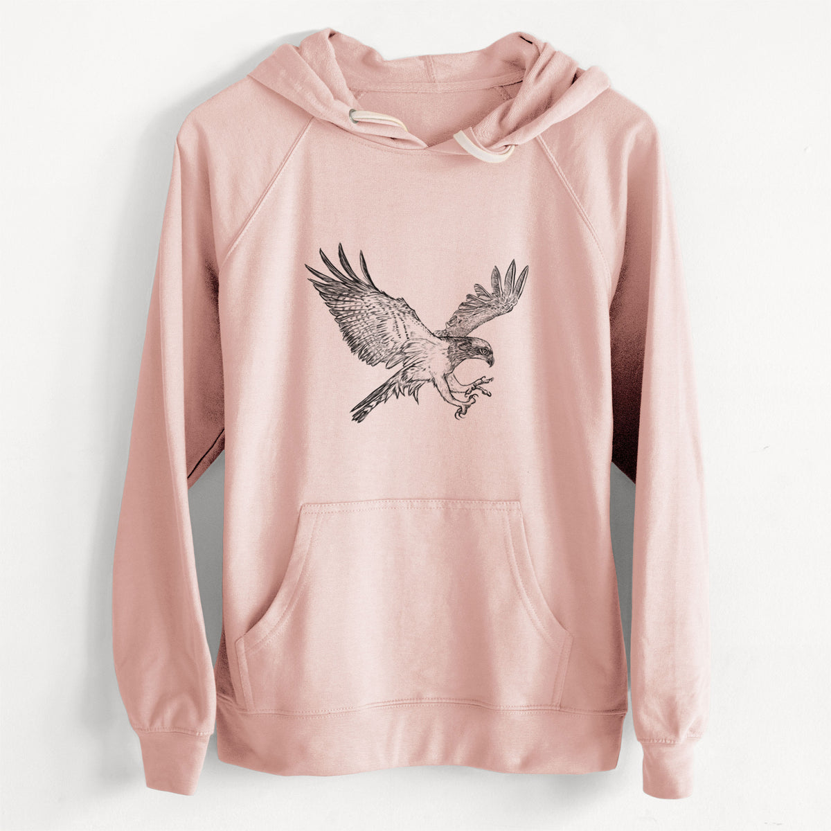 CLEARANCE - Osprey - Pandion haliaetus  - Unisex Slim Fit Loopback Terry Hoodie