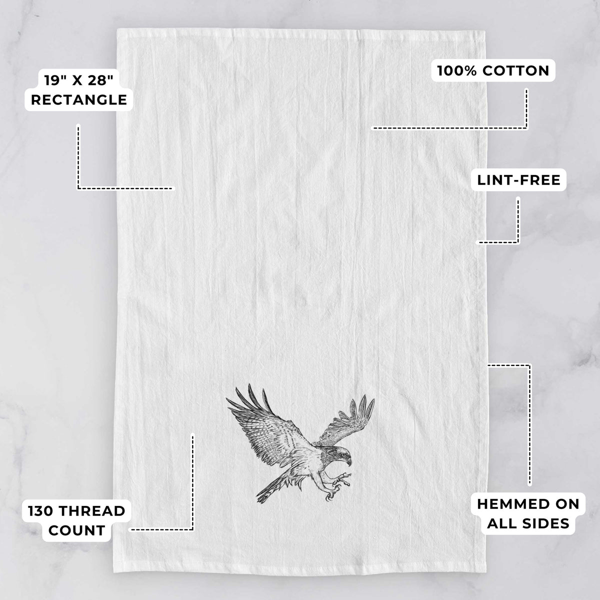 Osprey - Pandion haliaetus Tea Towel