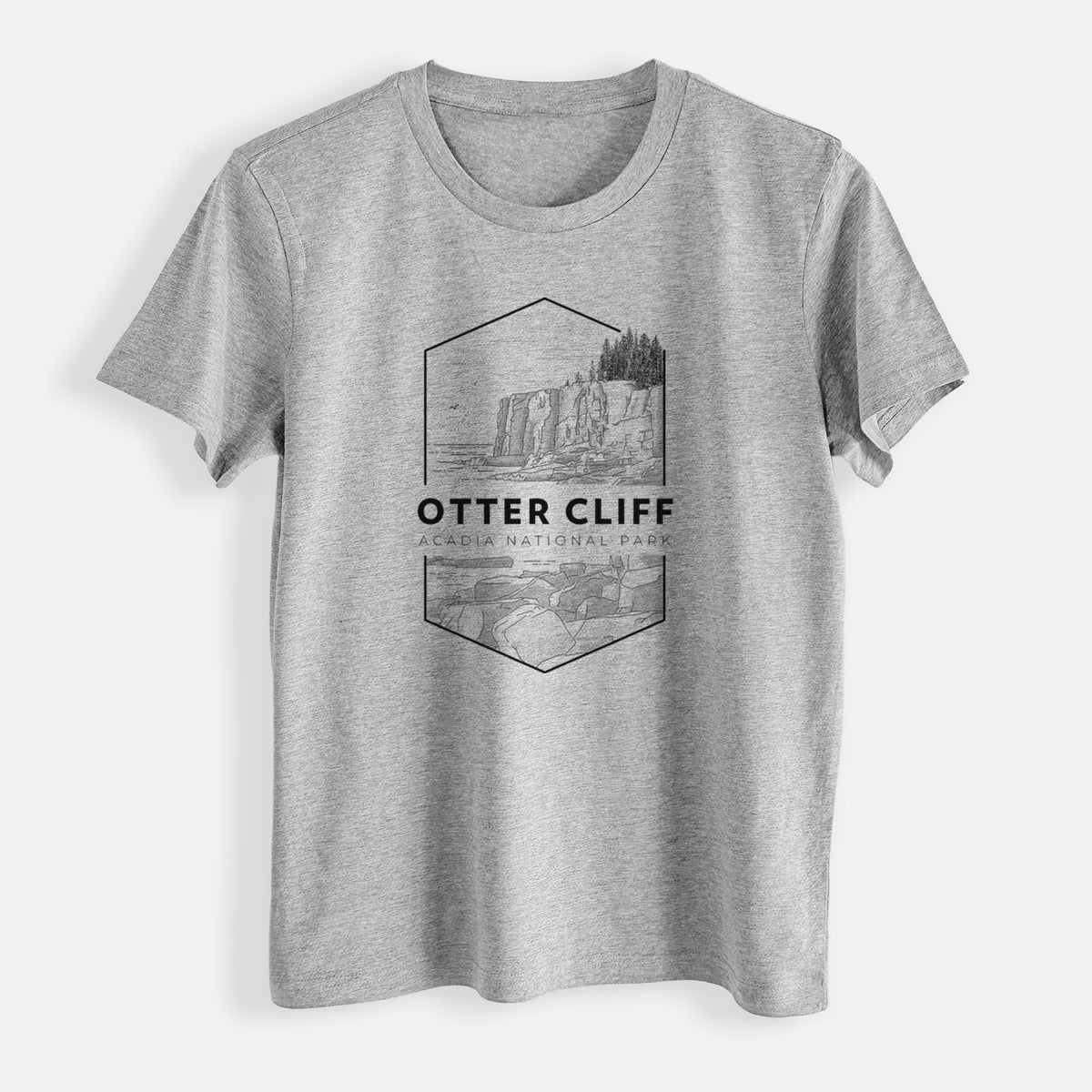 Otter Cliff - Acadia National Park - Womens Everyday Maple Tee