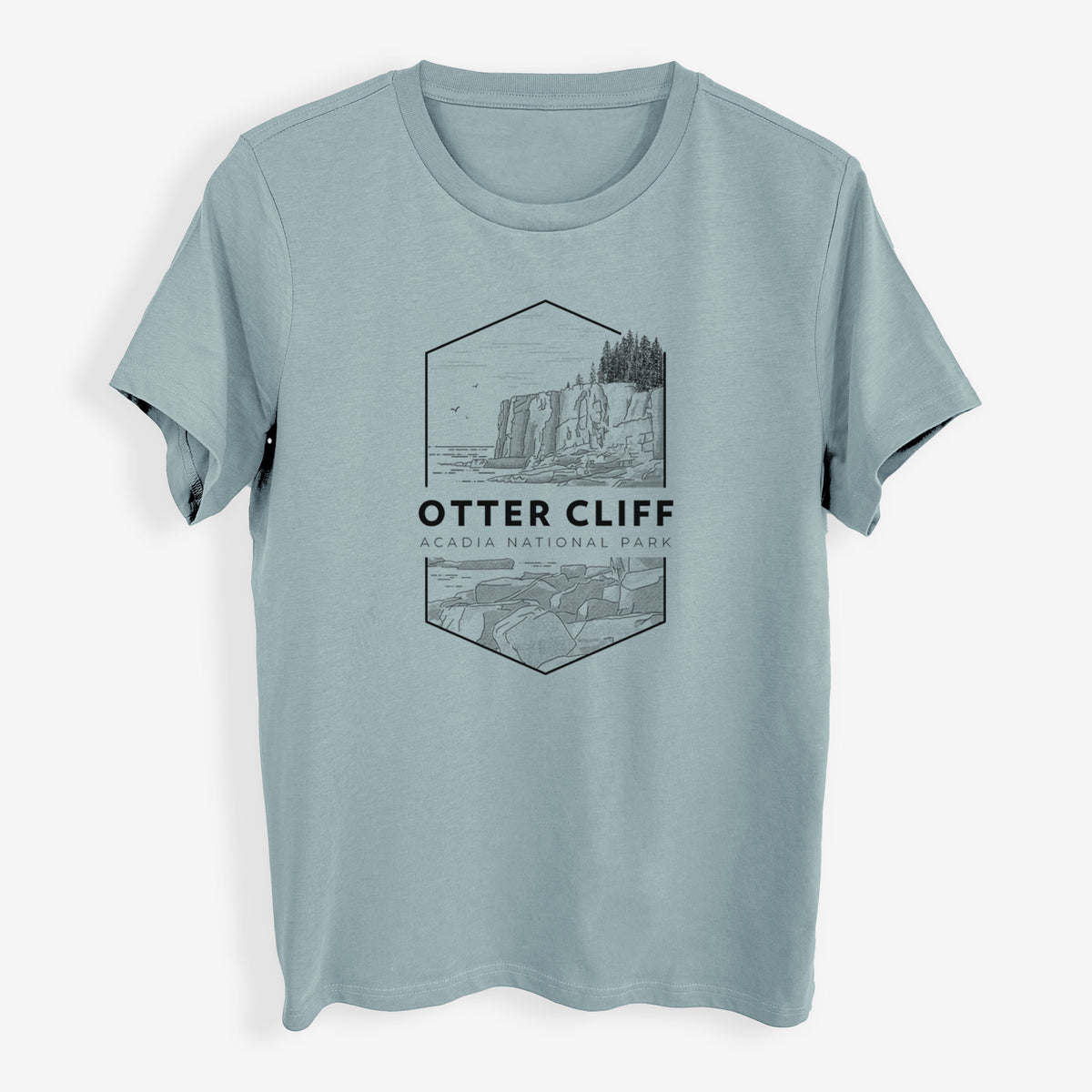 Otter Cliff - Acadia National Park - Womens Everyday Maple Tee