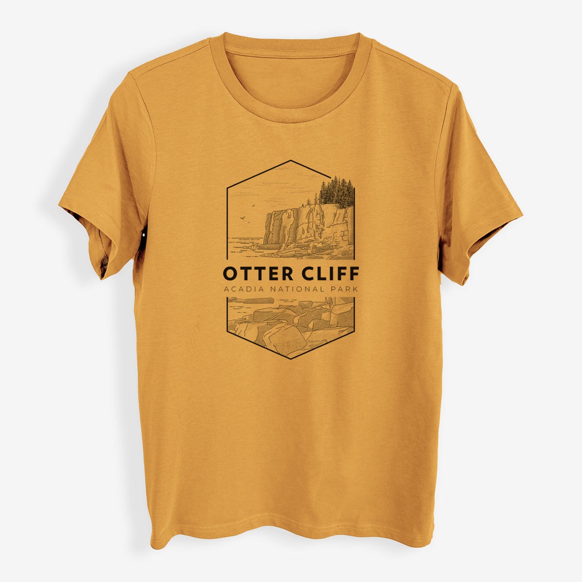 Otter Cliff - Acadia National Park - Womens Everyday Maple Tee