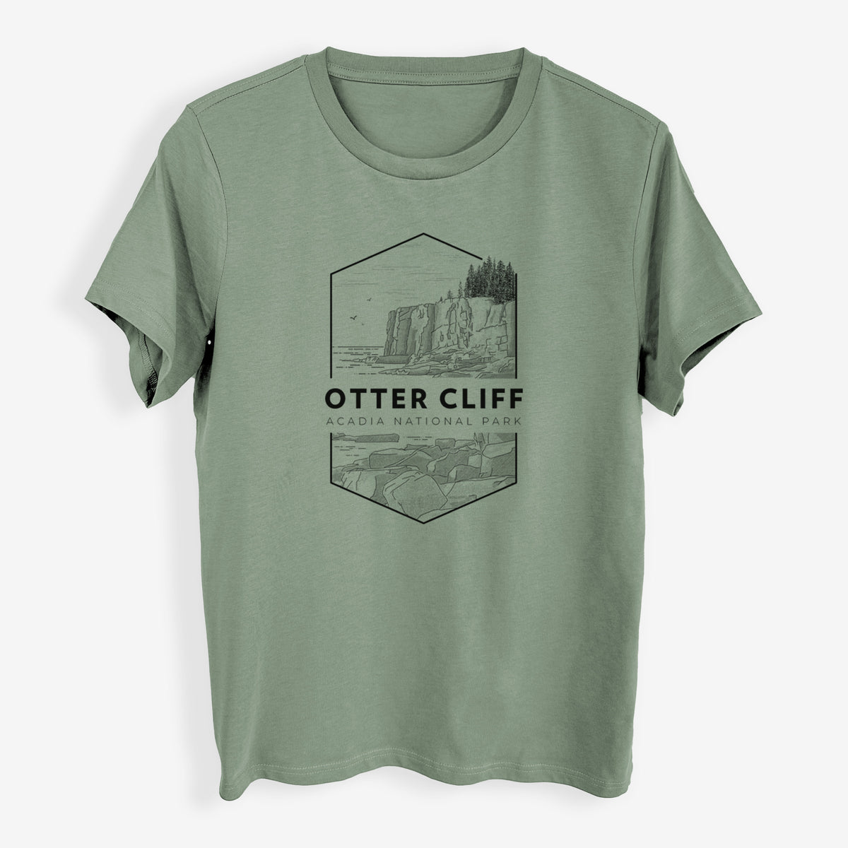 Otter Cliff - Acadia National Park - Womens Everyday Maple Tee