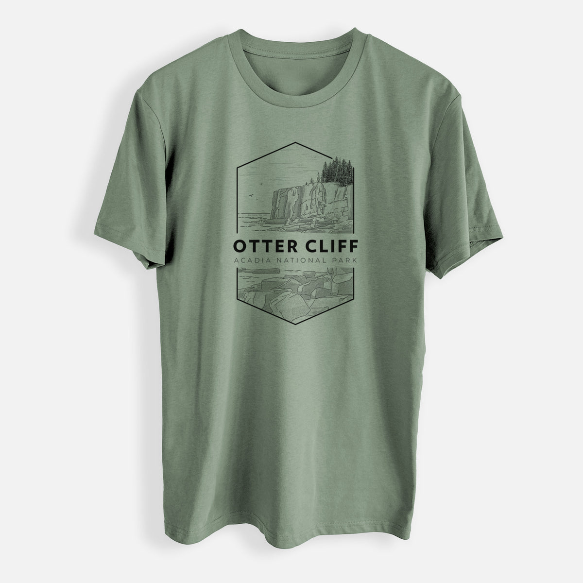 Otter Cliff - Acadia National Park - Mens Everyday Staple Tee