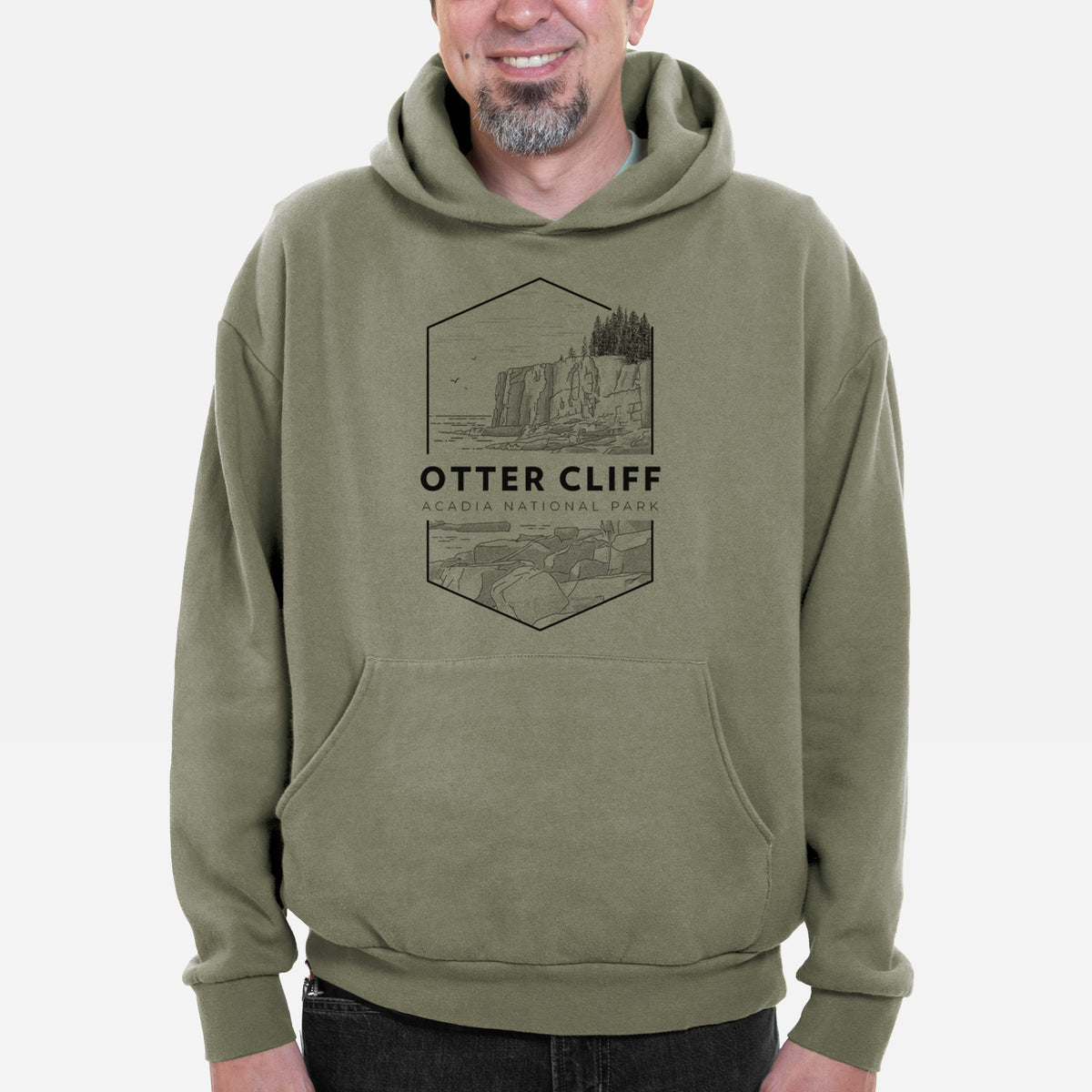 Otter Cliff - Acadia National Park  - Bodega Midweight Hoodie