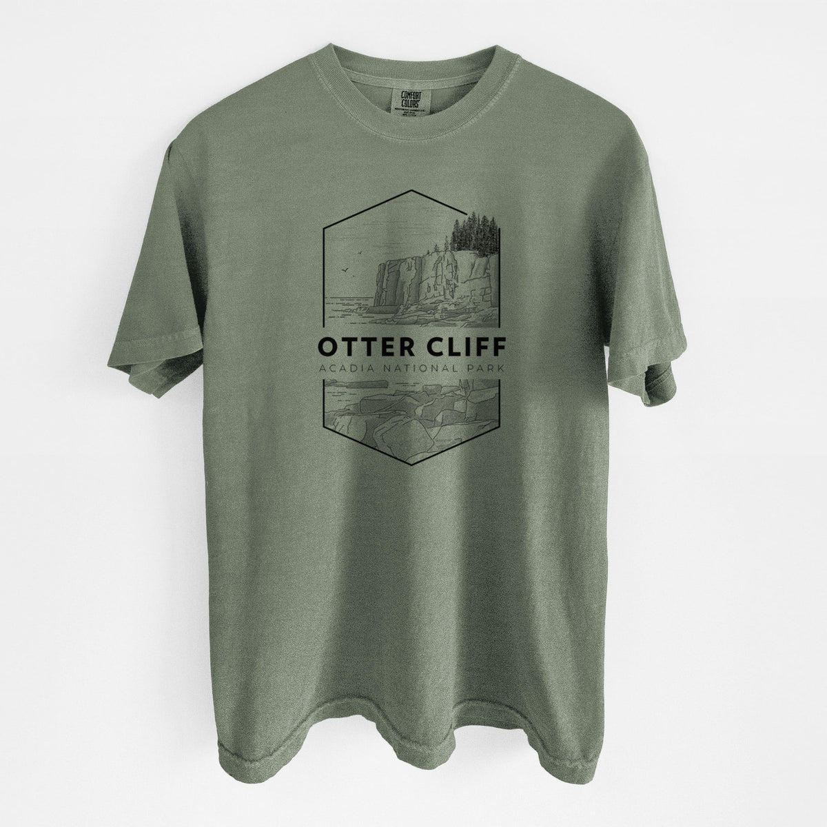 Otter Cliff - Acadia National Park - Unisex Comfort Colors Garment-Dyed Heavyweight T-shirt