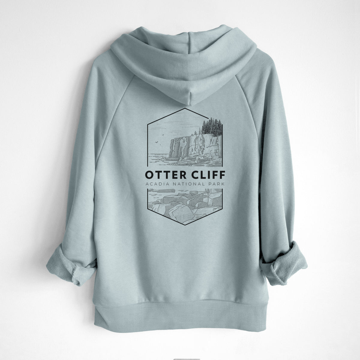 Otter Cliff - Acadia National Park - UltraLuxe Heavyweight French Terry Hoodie