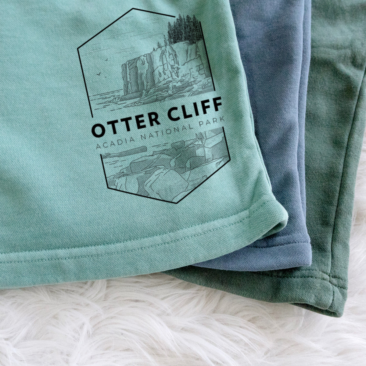 Otter Cliff - Acadia National Park - Unisex Pigment Dyed Shorts