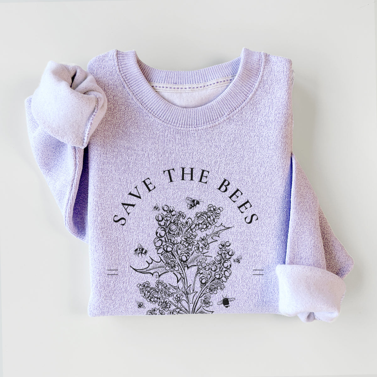 Save the Bees - Plant Native Species - Knit Sweatshirt