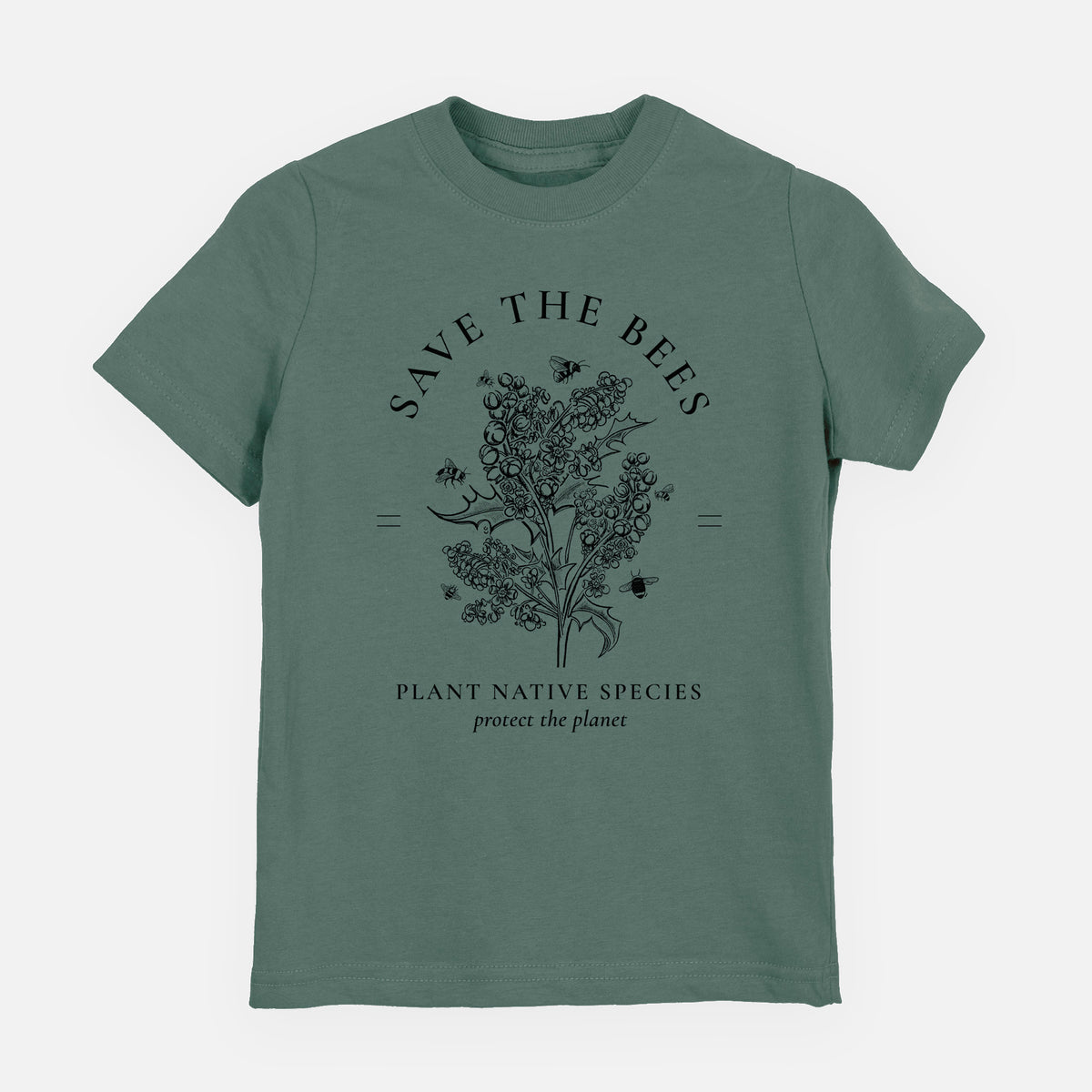 Save the Bees - Plant Native Species - Youth Shirt