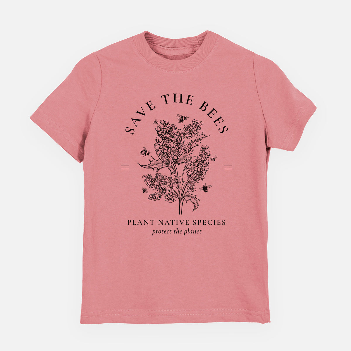 Save the Bees - Plant Native Species - Youth Shirt