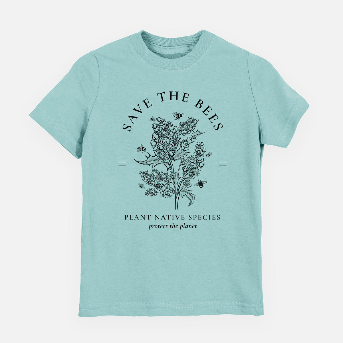 Save the Bees - Plant Native Species - Youth Shirt