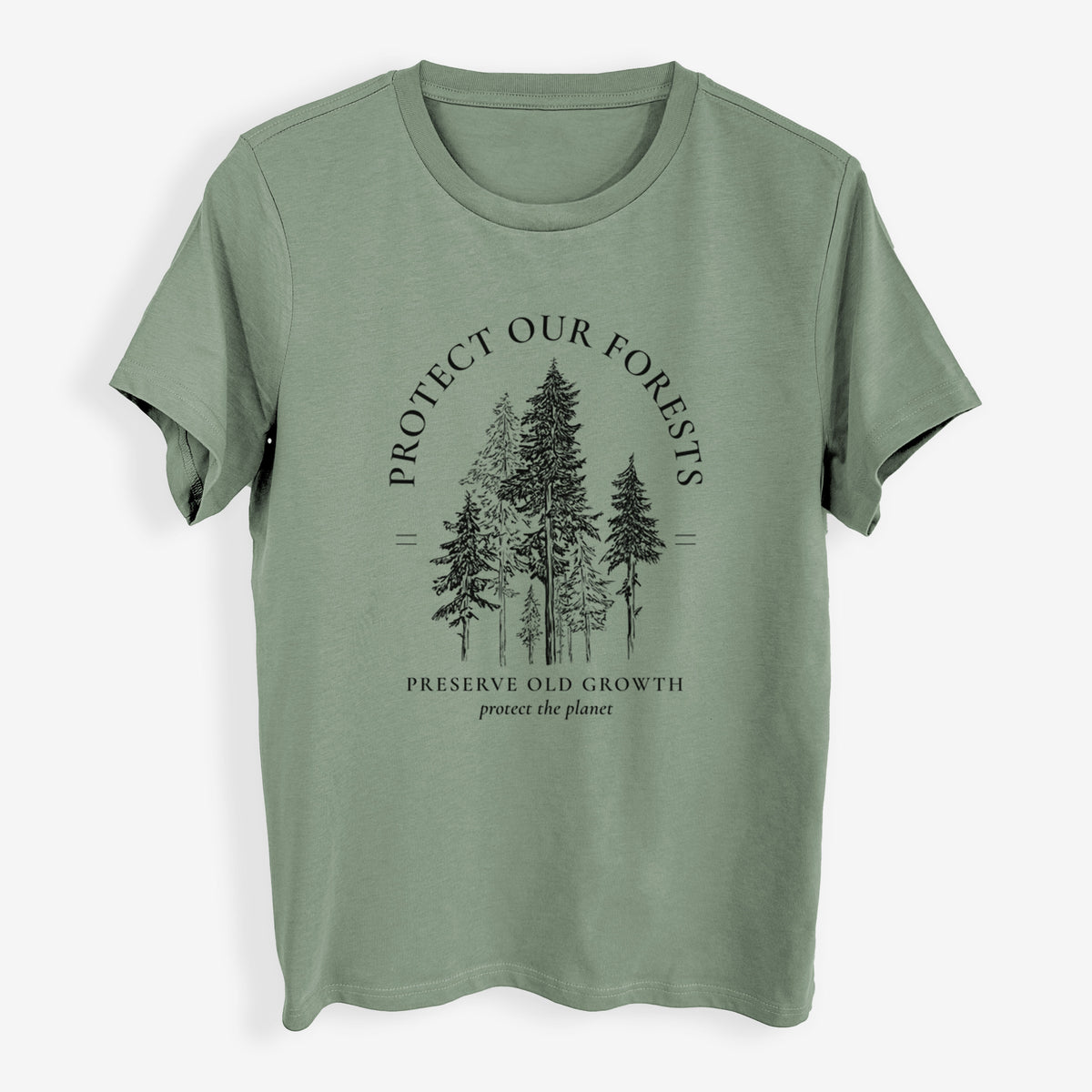 Protect our Forests - Preserve Old Growth - Womens Everyday Maple Tee