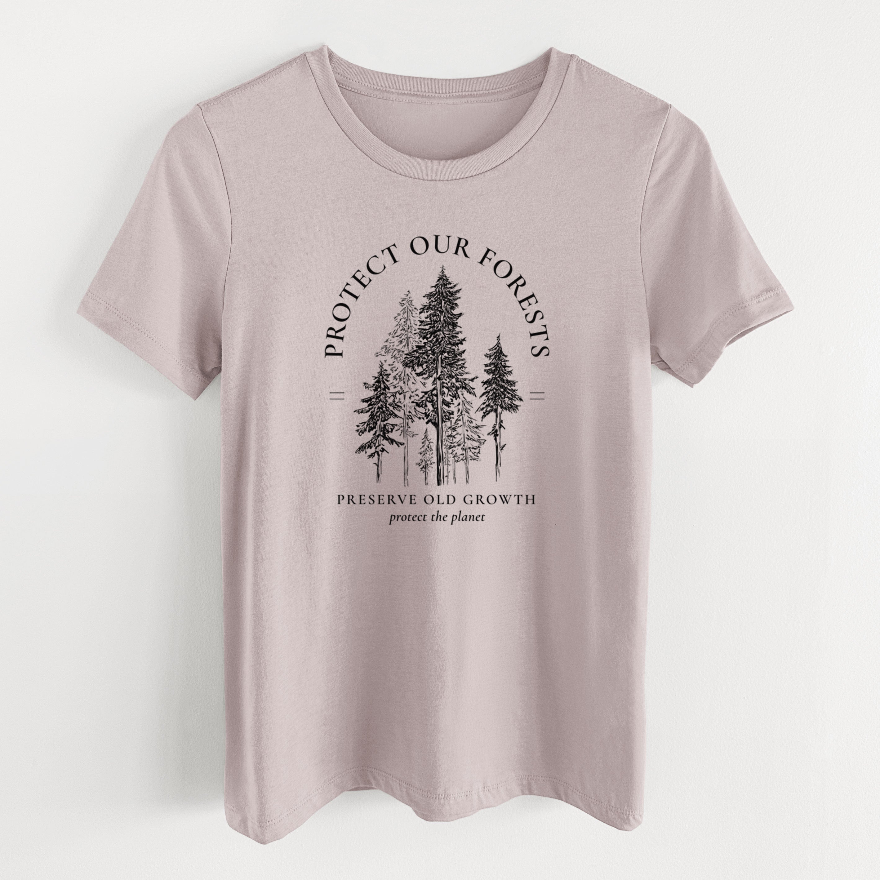 Protect our Forests - Preserve Old Growth - Women's Lightweight Relaxed Fit 100% Cotton Crewneck