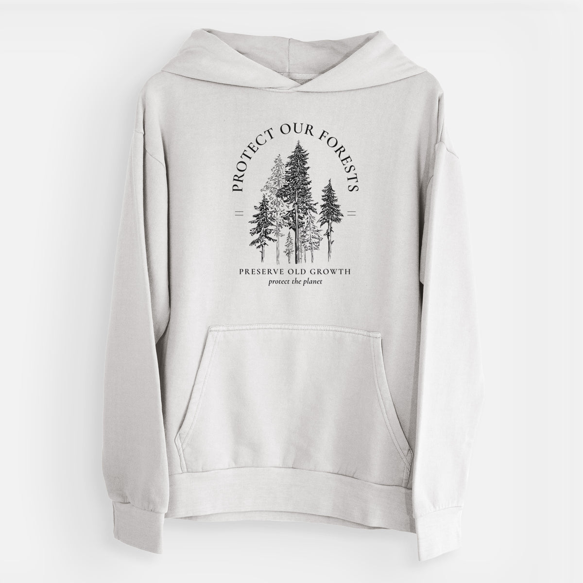 Protect our Forests - Preserve Old Growth  - Urban Heavyweight Hoodie