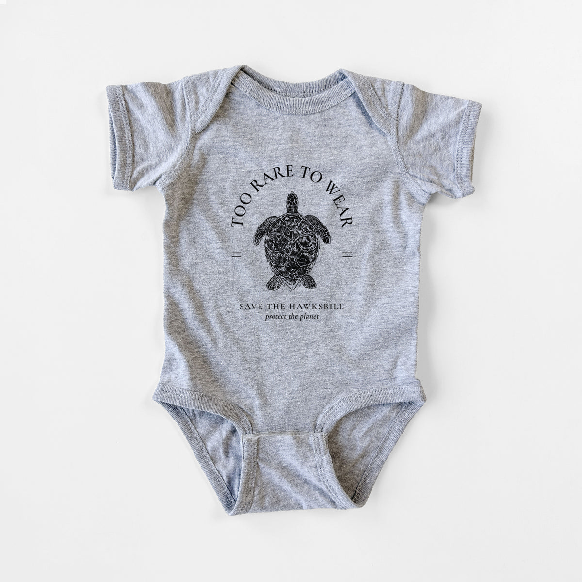 Too Rare to Wear - Save the Hawksbill - Baby Fine Jersey Bodysuit