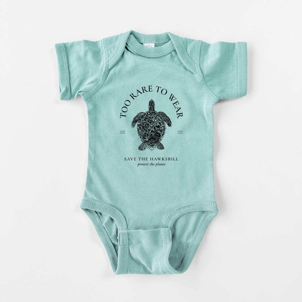 Too Rare to Wear - Save the Hawksbill - Baby Fine Jersey Bodysuit