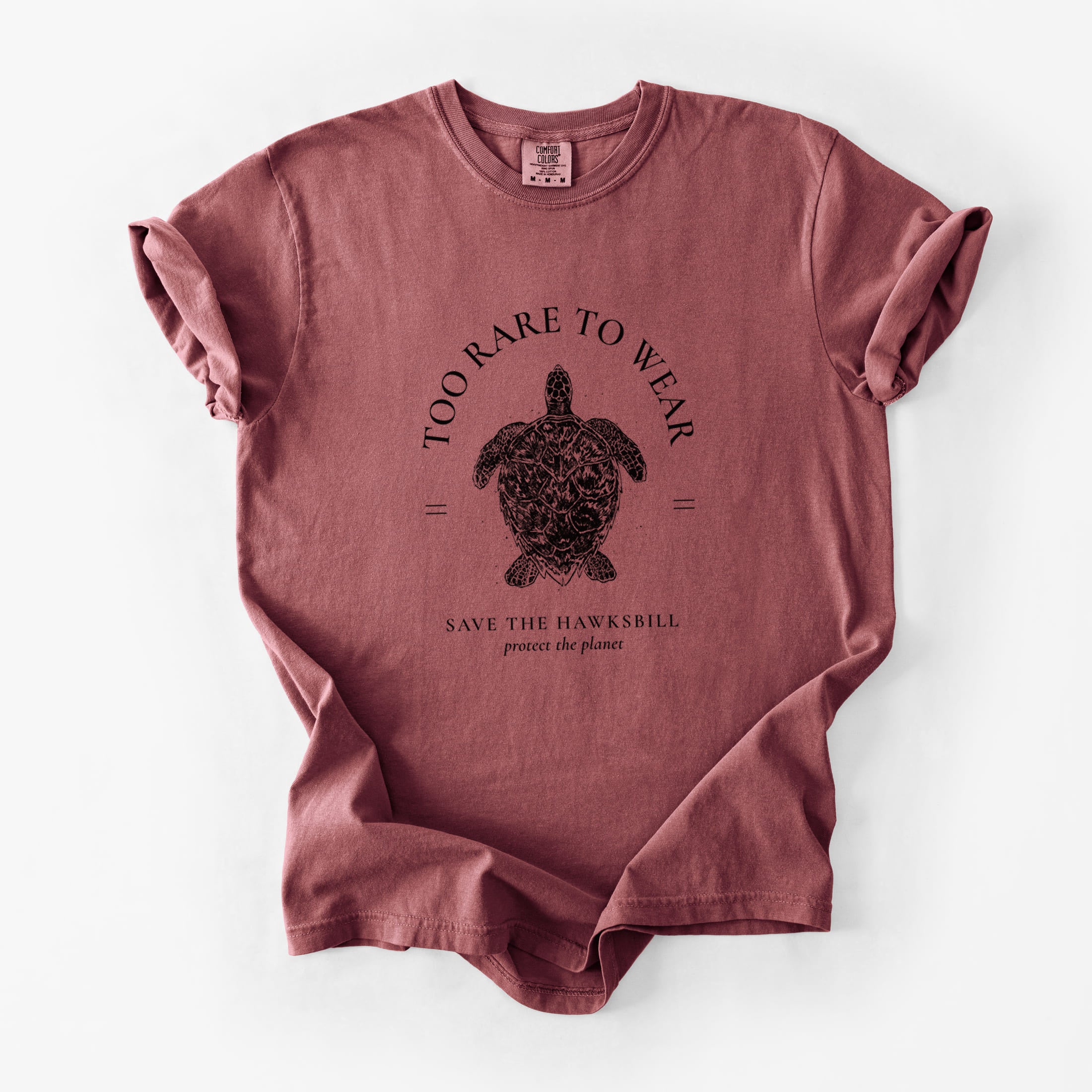 Too Rare to Wear - Save the Hawksbill - Unisex Comfort Colors Garment-Dyed Heavyweight T-shirt