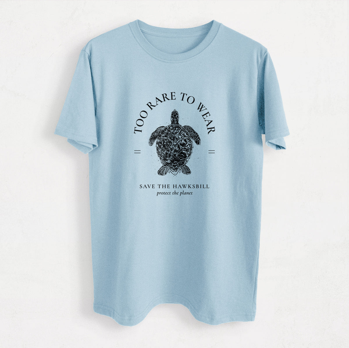 Too Rare to Wear - Save the Hawksbill - Heavyweight Men&#39;s 100% Organic Cotton Tee