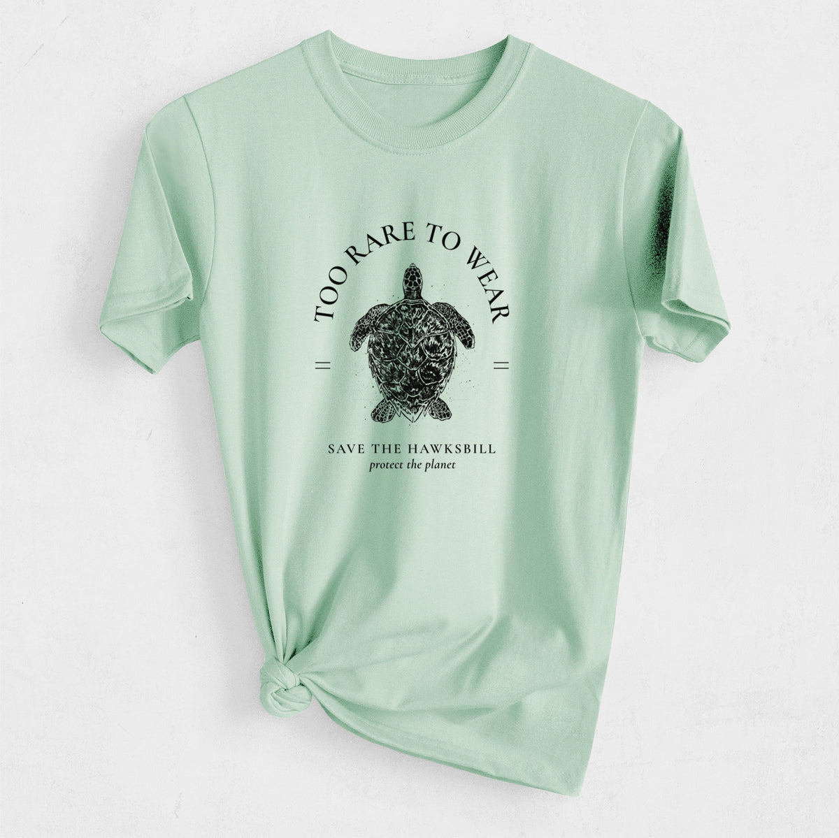 Too Rare to Wear - Save the Hawksbill - Heavyweight Men&#39;s 100% Organic Cotton Tee
