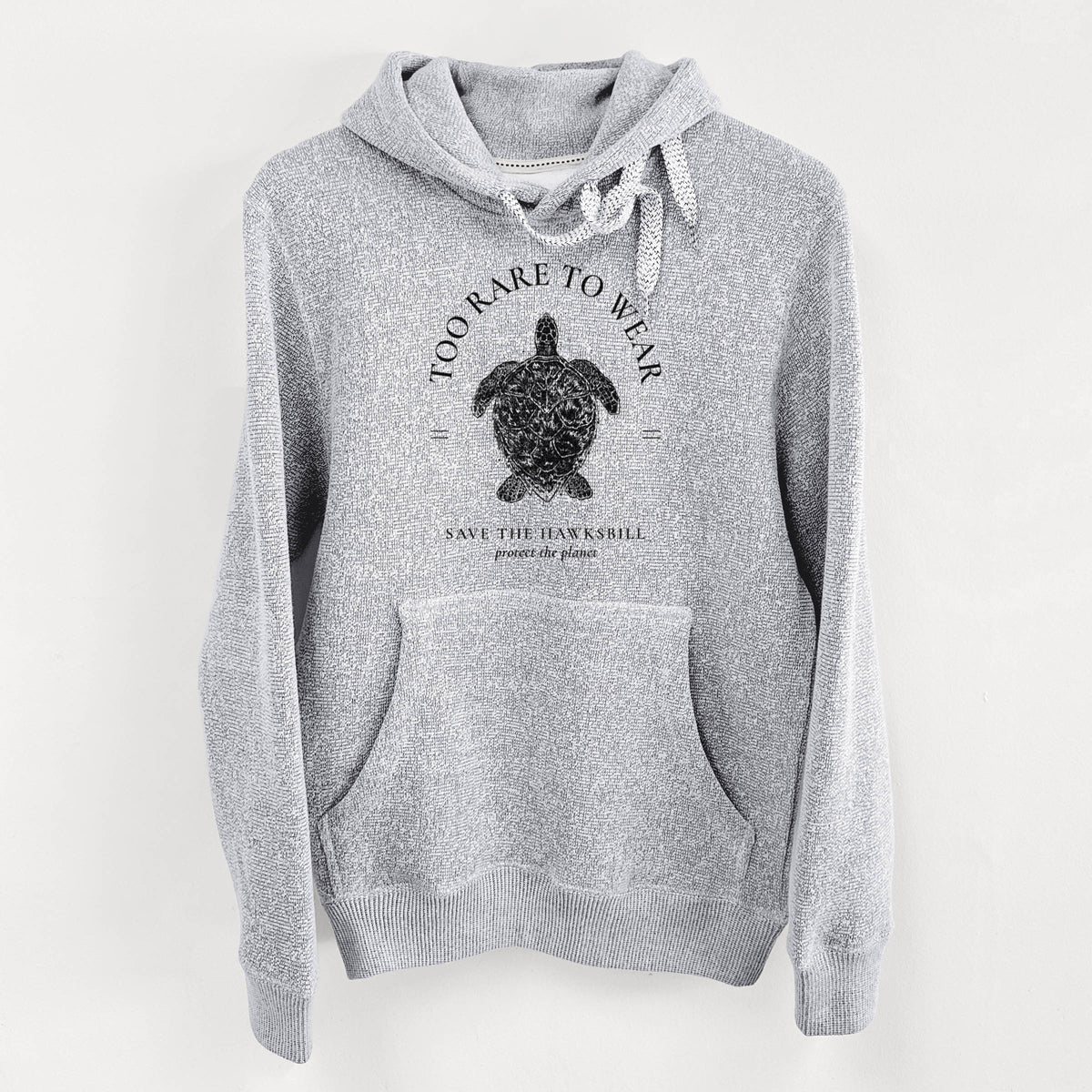 Too Rare to Wear - Save the Hawksbill - Knit Hoodie