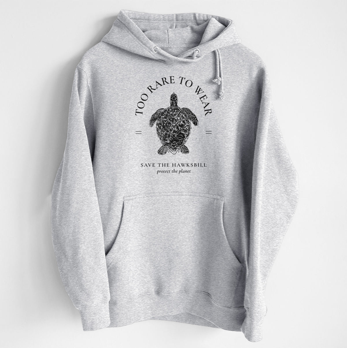 Too Rare to Wear - Save the Hawksbill - Heavyweight Fleece Hoodie