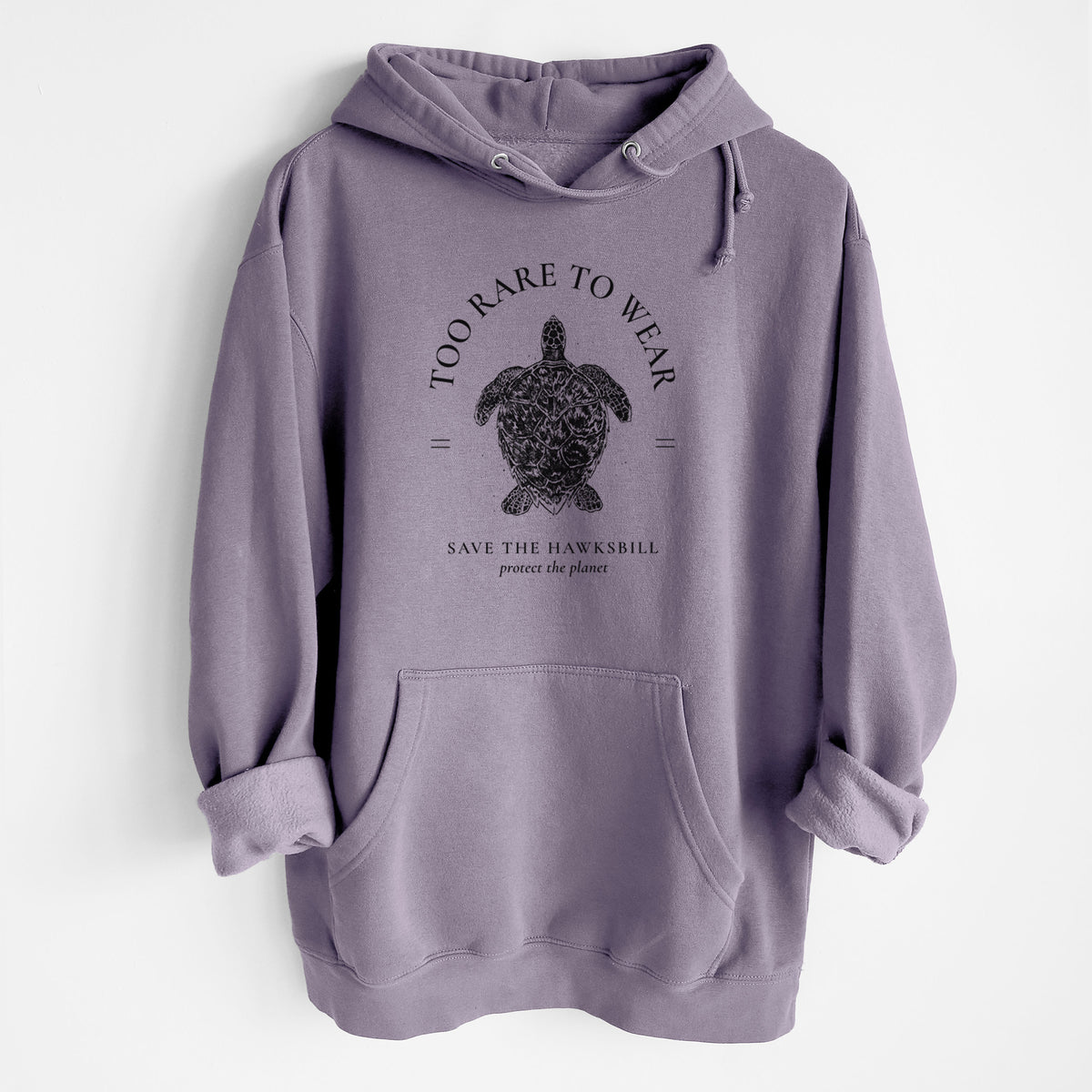 Too Rare to Wear - Save the Hawksbill - Heavyweight Fleece Hoodie