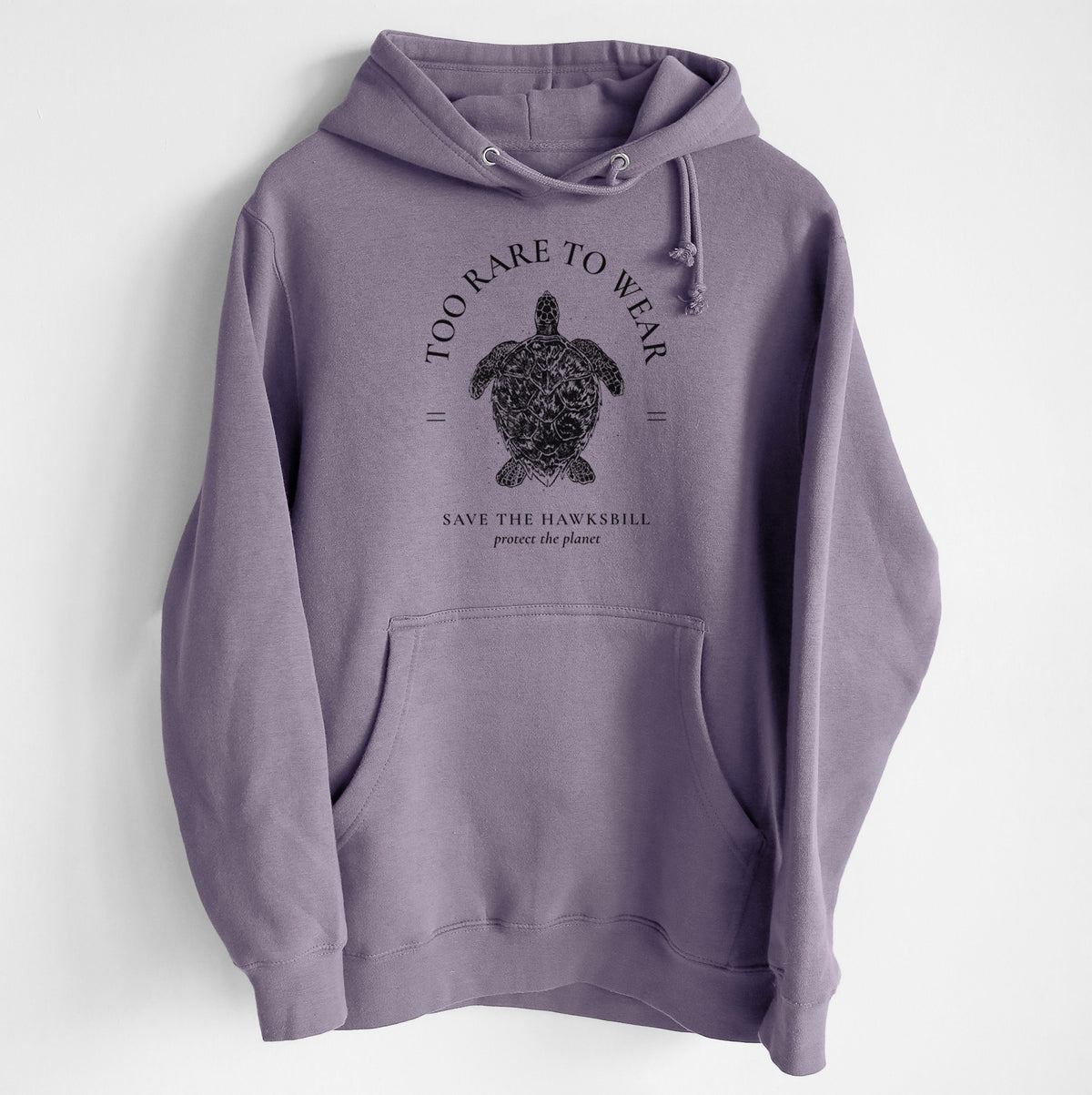 Too Rare to Wear - Save the Hawksbill - Heavyweight Fleece Hoodie