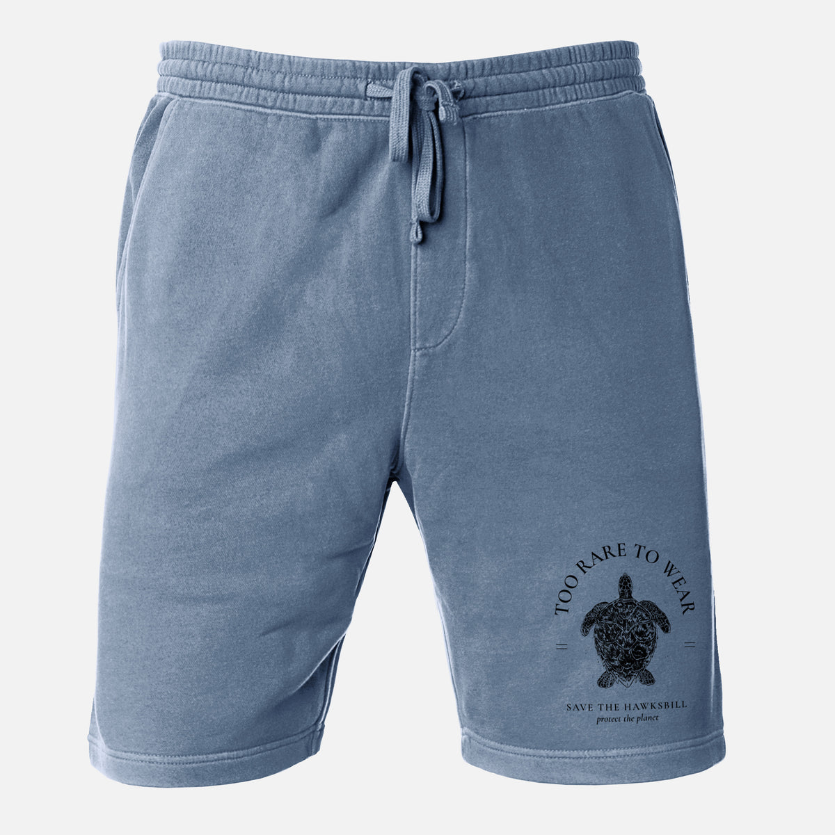 Too Rare to Wear - Save the Hawksbill - Unisex Pigment Dyed Shorts