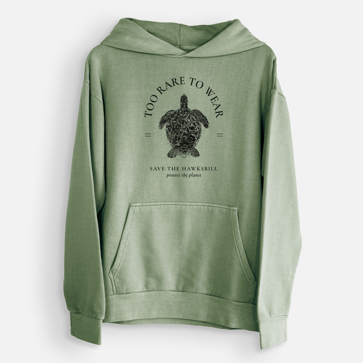 Too Rare to Wear - Save the Hawksbill  - Urban Heavyweight Hoodie