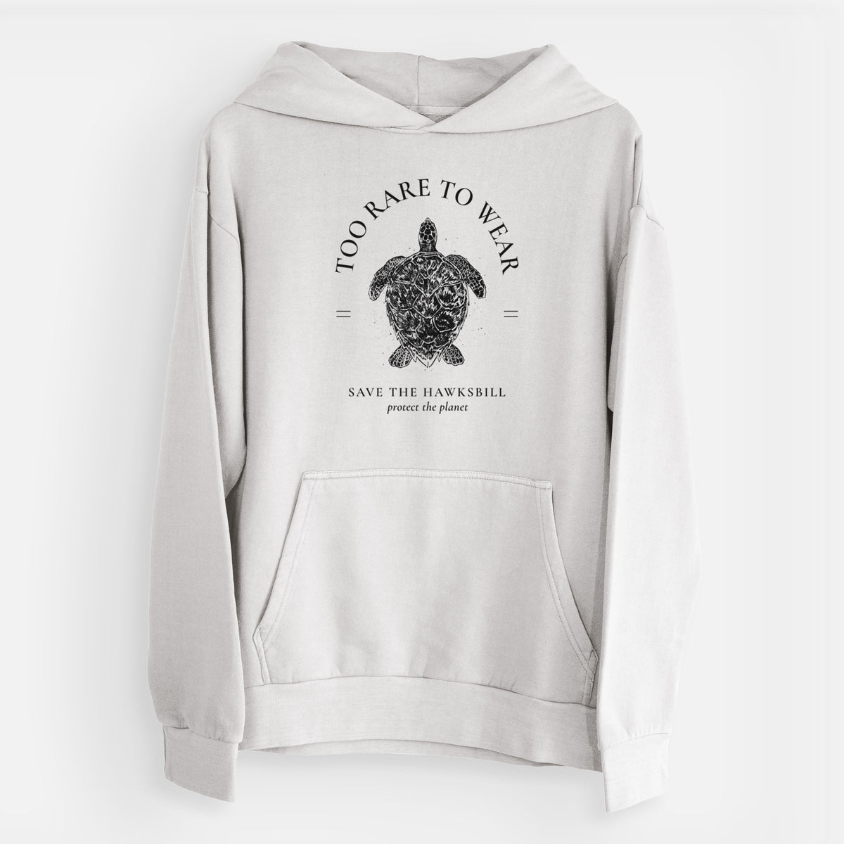 Too Rare to Wear - Save the Hawksbill  - Urban Heavyweight Hoodie