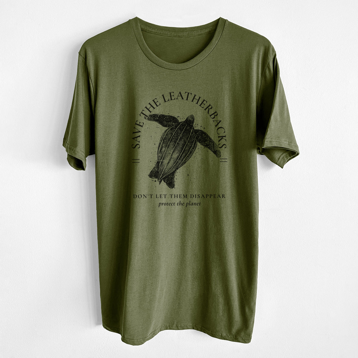 CLOSEOUT - Save the Leatherbacks - Don&#39;t Let Them Disappear - Unisex Crewneck - Made in USA - 100% Organic Cotton