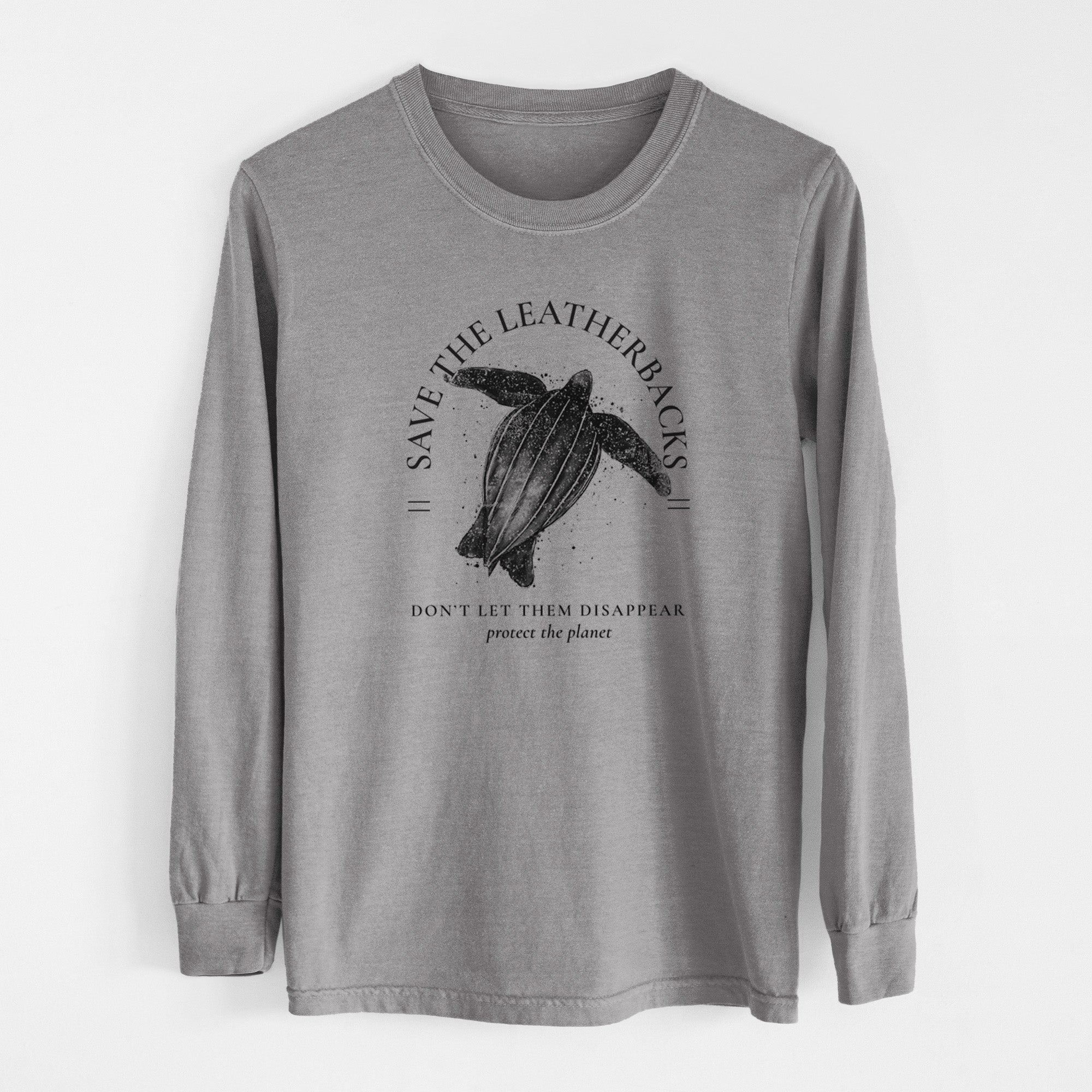 Save the Leatherbacks - Don't Let Them Disappear - Unisex Comfort Colors 100% Cotton Long Sleeve