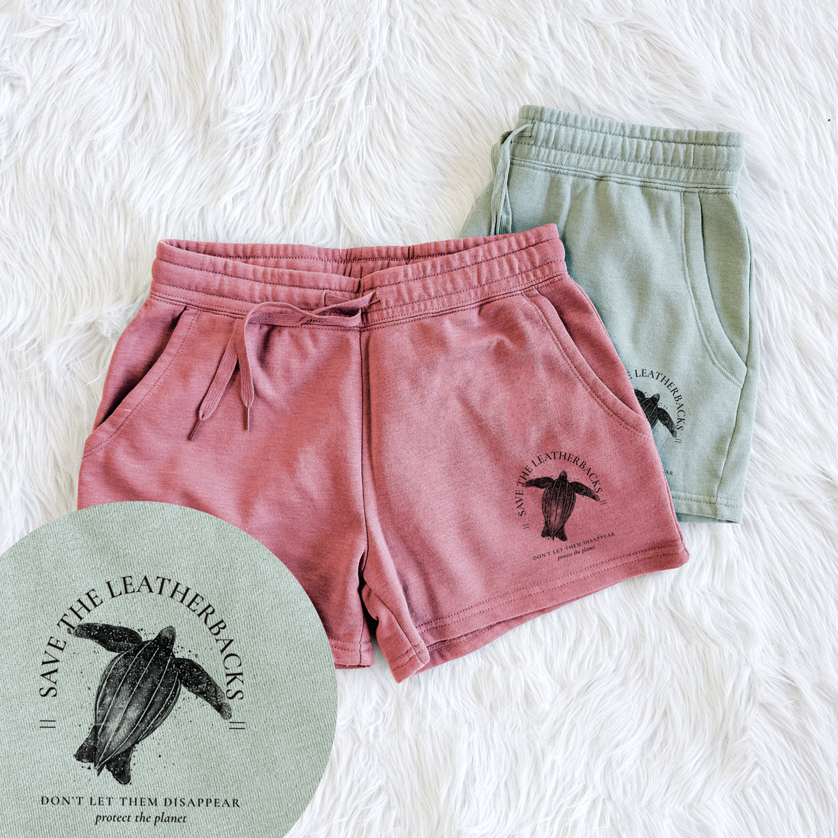 Save the Leatherbacks - Don&#39;t Let Them Disappear - Women&#39;s Cali Wave Shorts