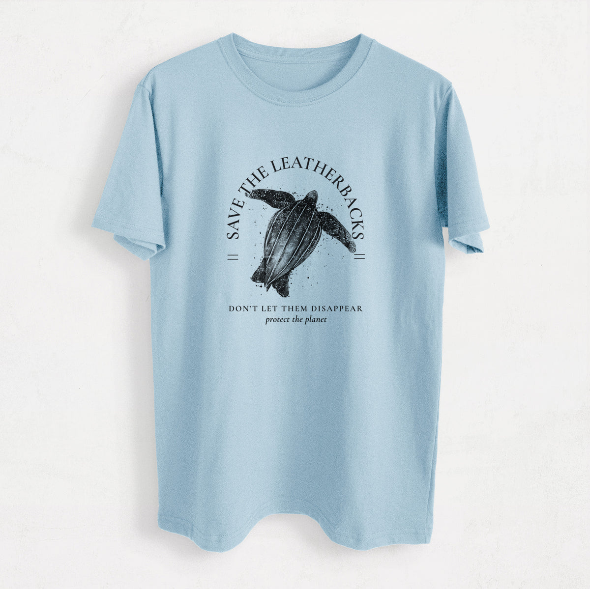 Save the Leatherbacks - Don&#39;t Let Them Disappear - Heavyweight Men&#39;s 100% Organic Cotton Tee