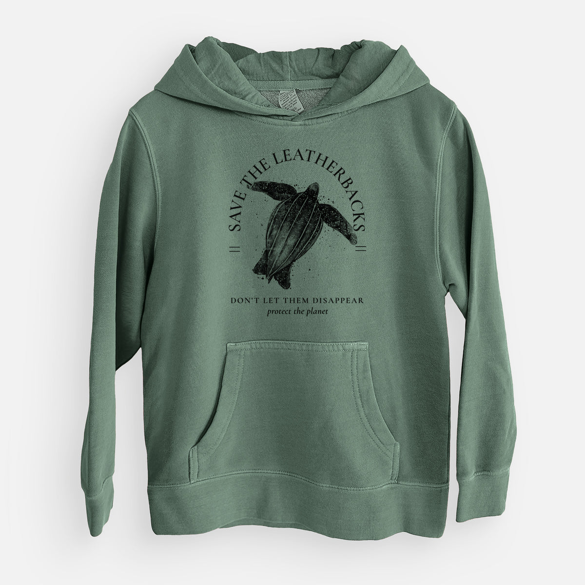 Save the Leatherbacks - Don't Let Them Disappear - Youth Pigment Dyed Hoodie