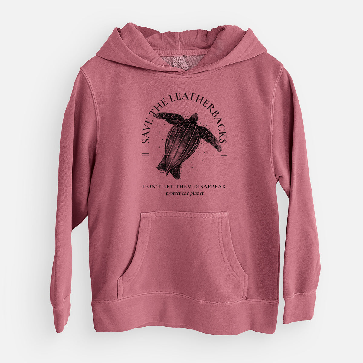 Save the Leatherbacks - Don't Let Them Disappear - Youth Pigment Dyed Hoodie