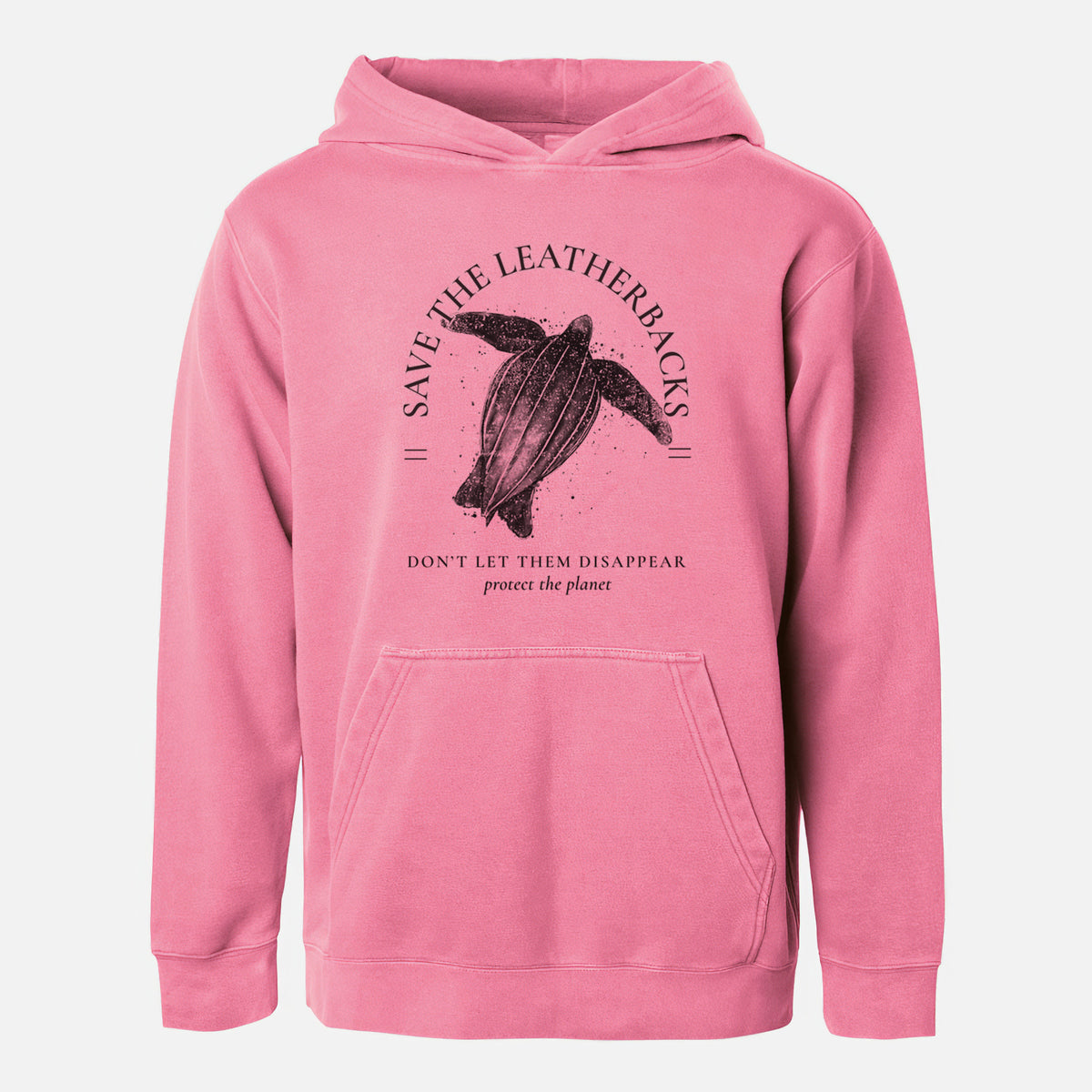 Save the Leatherbacks - Don&#39;t Let Them Disappear - Youth Pigment Dyed Hoodie