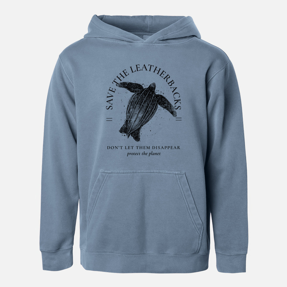 Save the Leatherbacks - Don't Let Them Disappear - Youth Pigment Dyed Hoodie