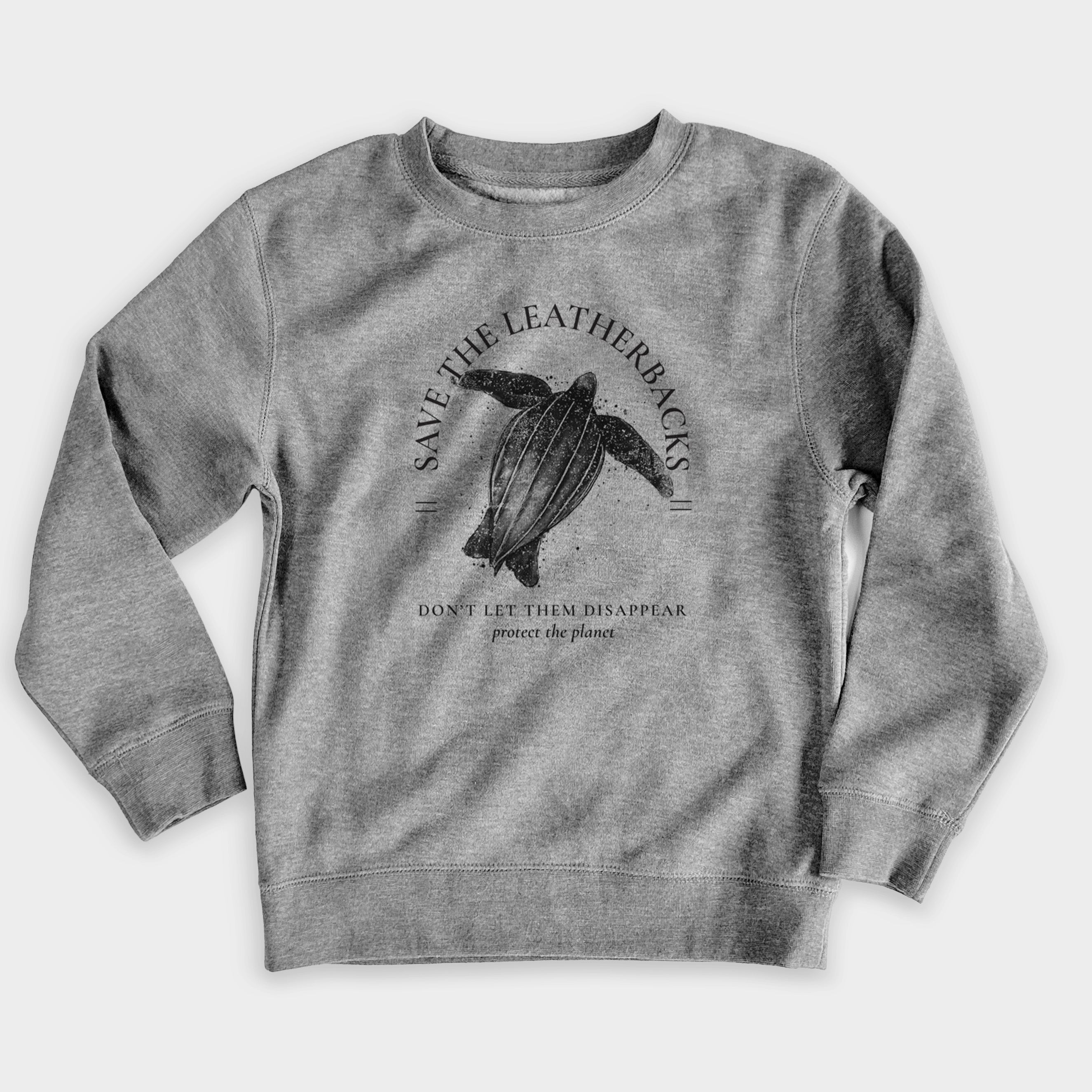 Save the Leatherbacks - Don't Let Them Disappear - Youth Lightweight Crewneck Sweatshirt