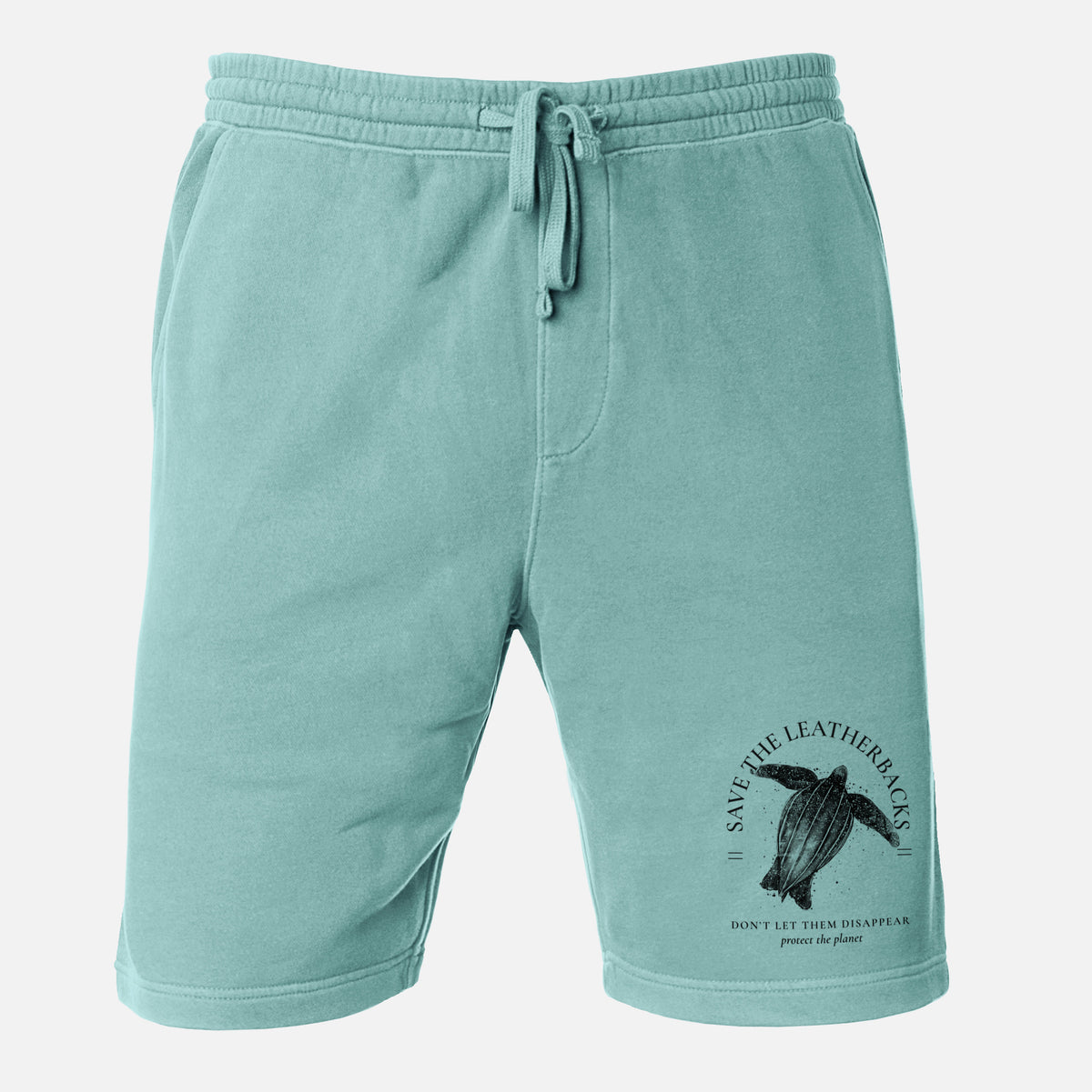 Save the Leatherbacks - Don&#39;t Let Them Disappear - Unisex Pigment Dyed Shorts