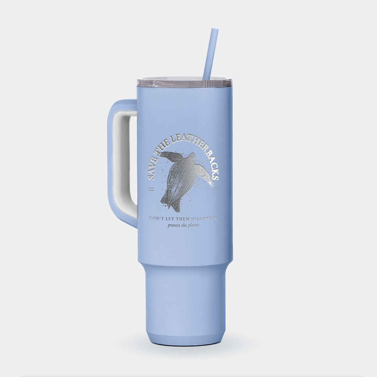 Save the Leatherbacks - Don&#39;t Let Them Disappear - 40oz Skinny Recharge Tumbler