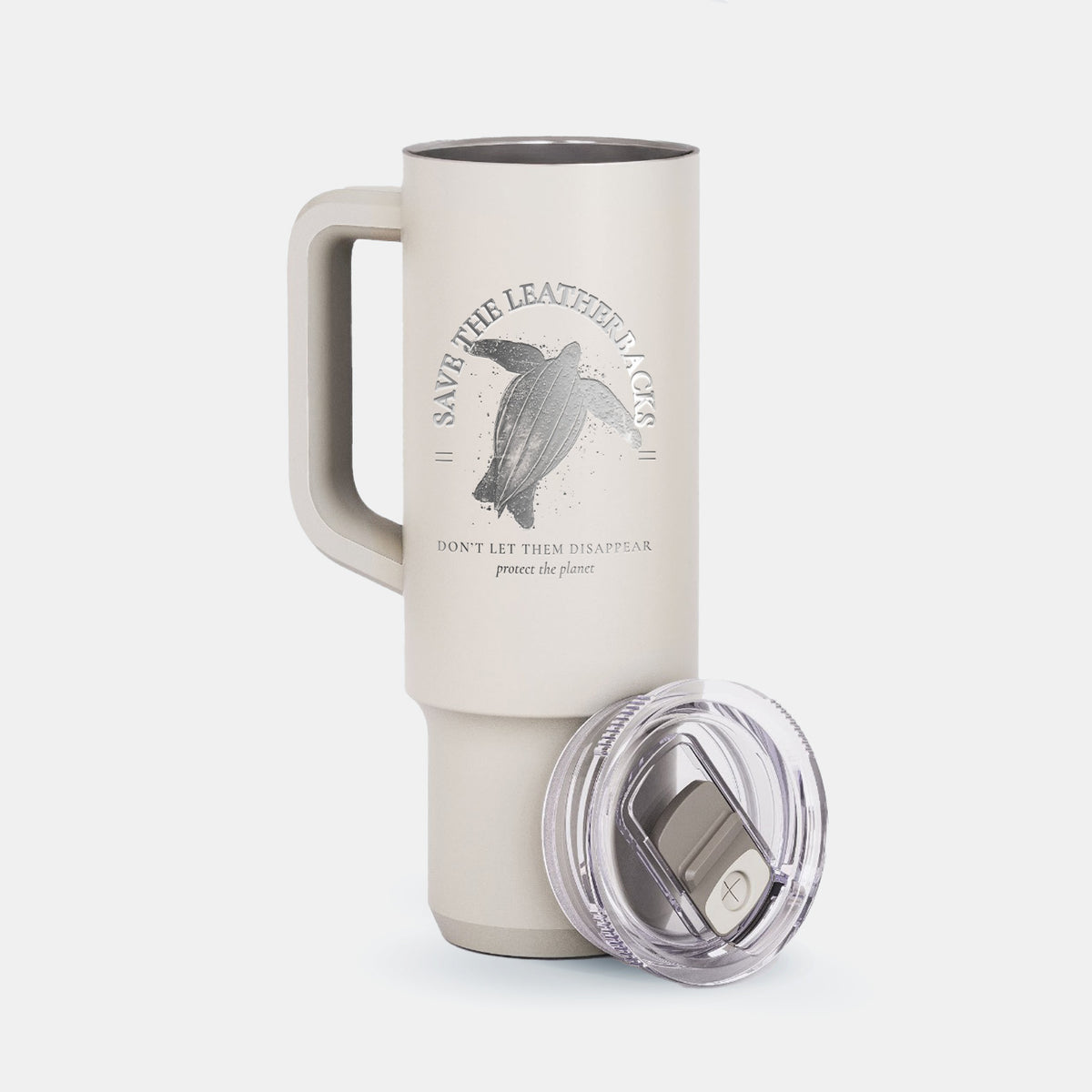 Save the Leatherbacks - Don&#39;t Let Them Disappear - 40oz Skinny Recharge Tumbler