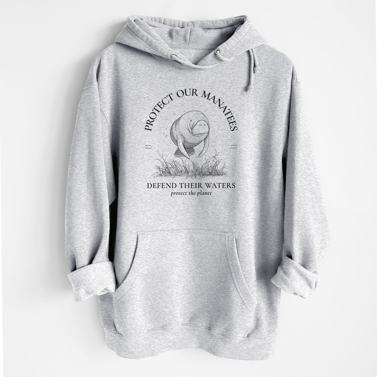Protect The Manatees - Defend Their Waters - Heavyweight Fleece Hoodie