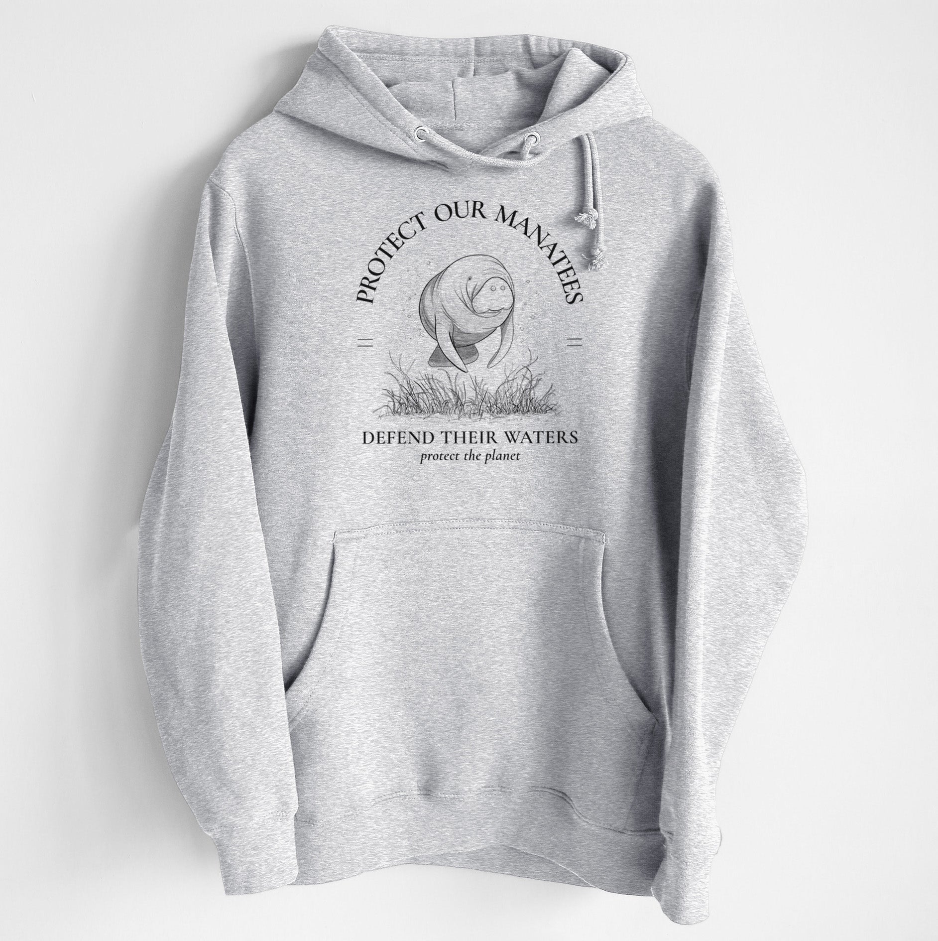 Protect The Manatees - Defend Their Waters - Heavyweight Fleece Hoodie