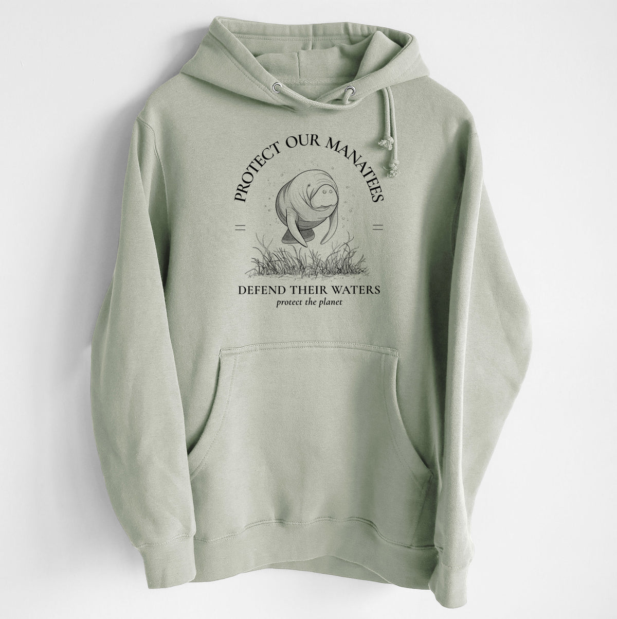 Protect The Manatees - Defend Their Waters - Heavyweight Fleece Hoodie